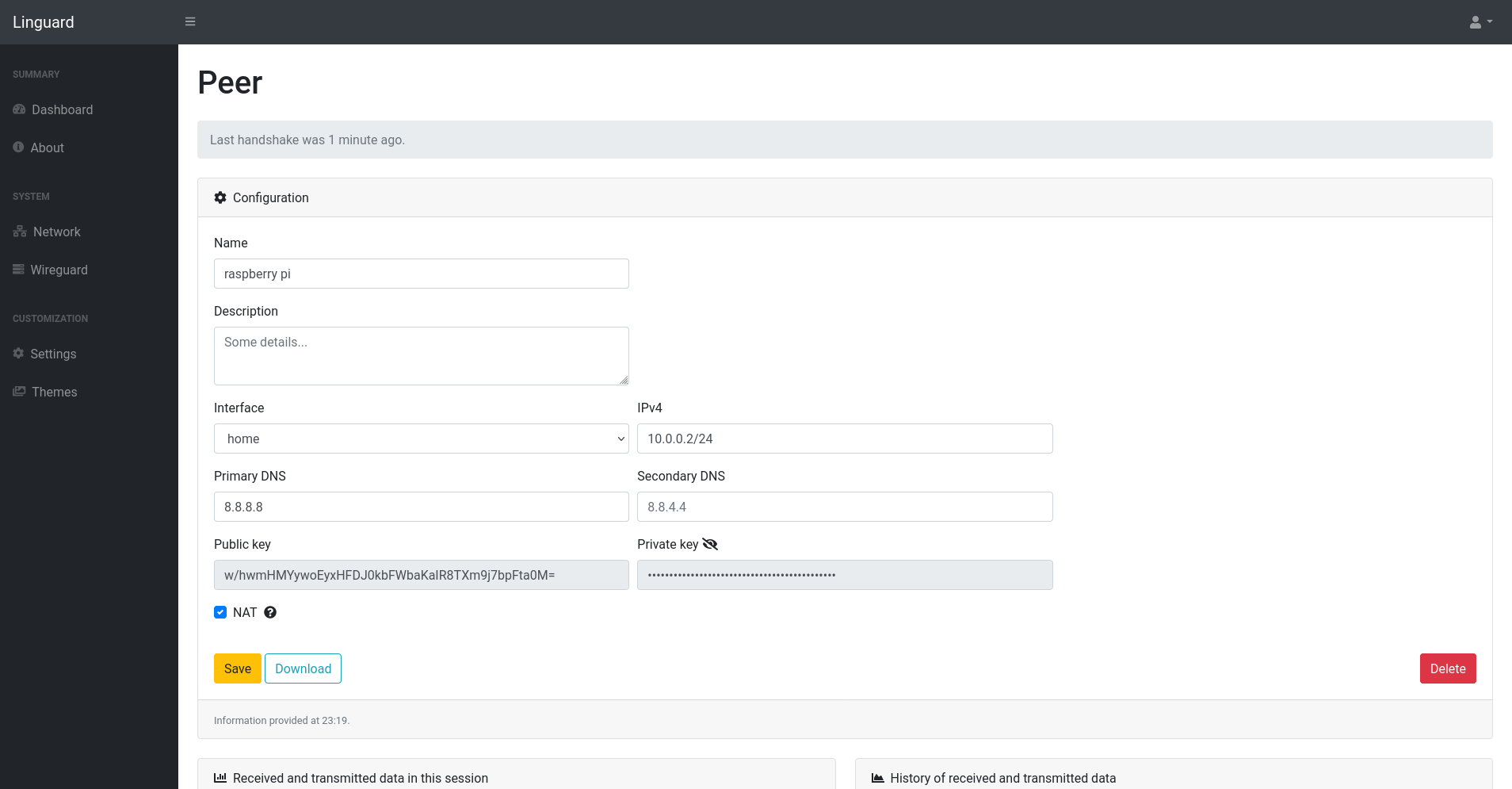 Edit wireguard peer configuration (1)